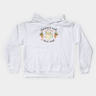 Snow's Out Ho's Out | Funny Christmas | Merry Christmas | Christmas Santa Claus | Happy New Year Kids Hoodie